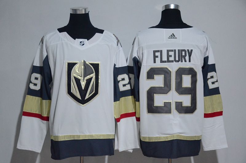 Women Vegas Golden Knights #29 Fleury Fanatics Branded Breakaway Home White Adidas NHL Jersey